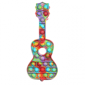 Popitgitarr färgexploderad