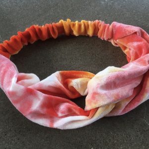Sammetshårband orangerosa