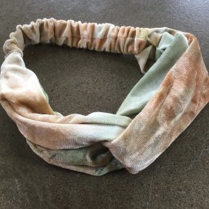 Hårband sammet brun-grön