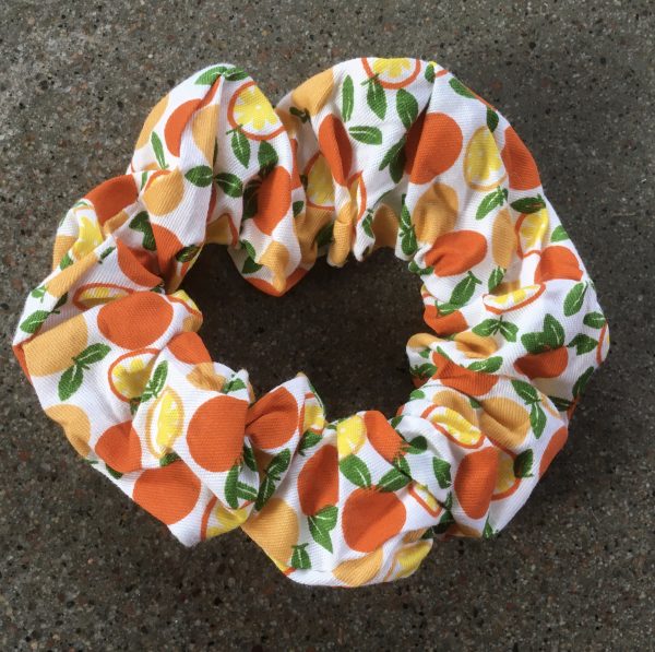 scrunchie apelsin retro