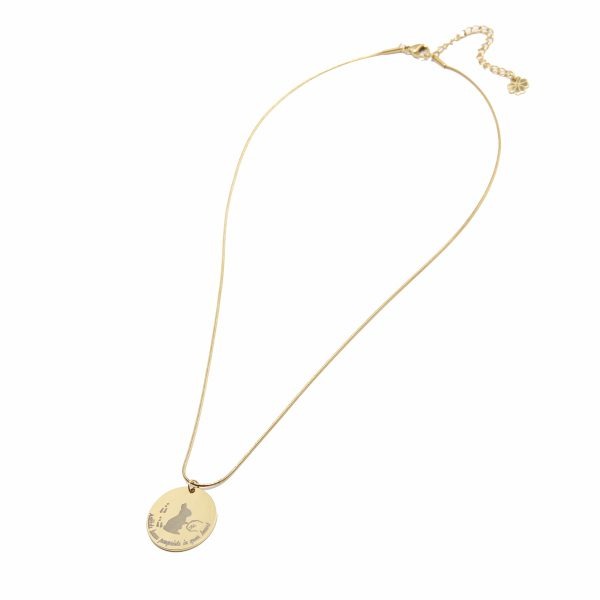 Rabbits leaves pawprints in your heart Halsband
