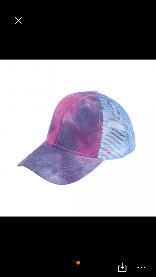 meshkeps lila/rosa + blå
