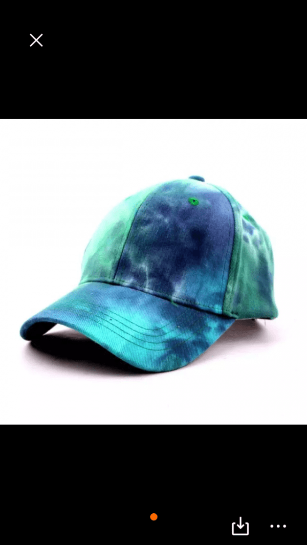 Batikkeps blå-grön