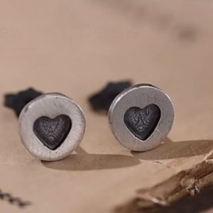 Örhänge silver stämplat hjärta