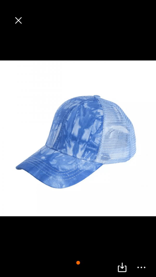 Meshkeps blåbatik