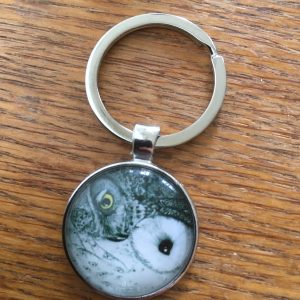 Nyckelring ying/yang ugglor