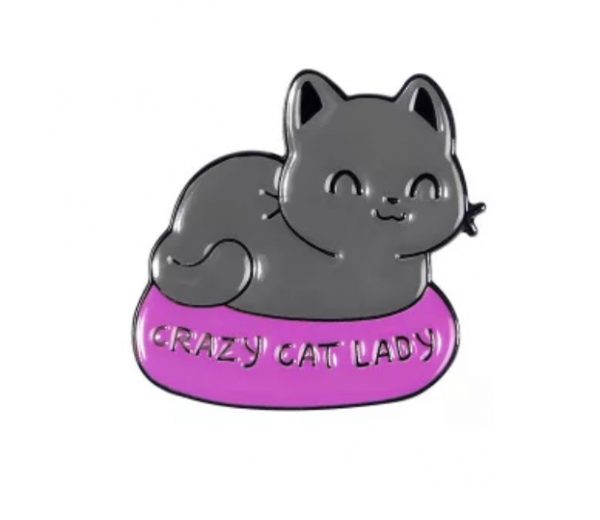 Cat-lady pin