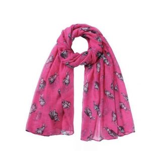 Kaninscarf - Cerise