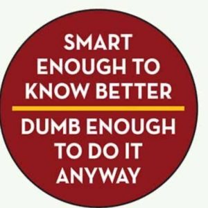 Badge - Smart but dumb