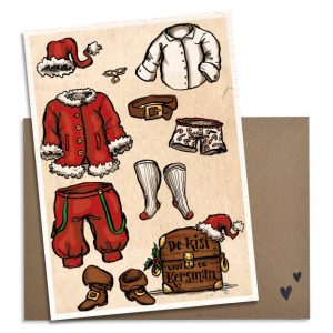 Julkort Tomtens kläder