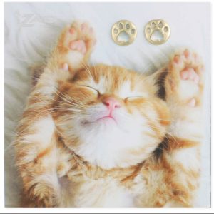 Örhängen katt-tassar