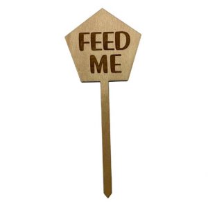 Blomskylt Feed me