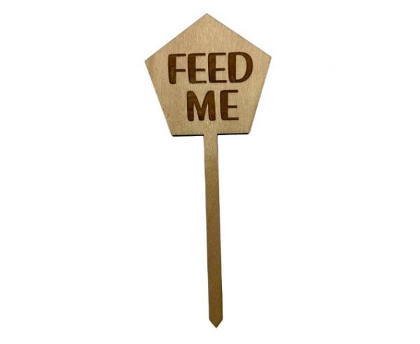 Blomskylt Feed me