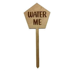 Water me- blomskylt