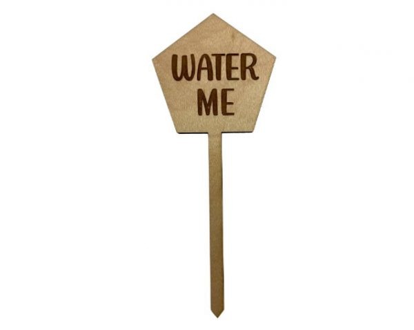 Water me- blomskylt