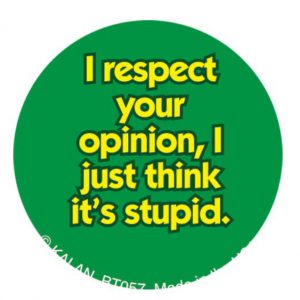 Badge respect opinion