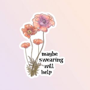 maby swearing sticker