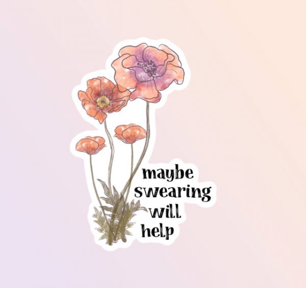 maby swearing sticker