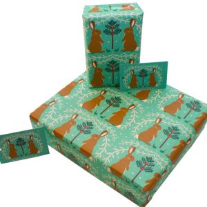 Presentpapper hare/gran