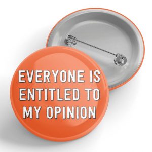 My opinion