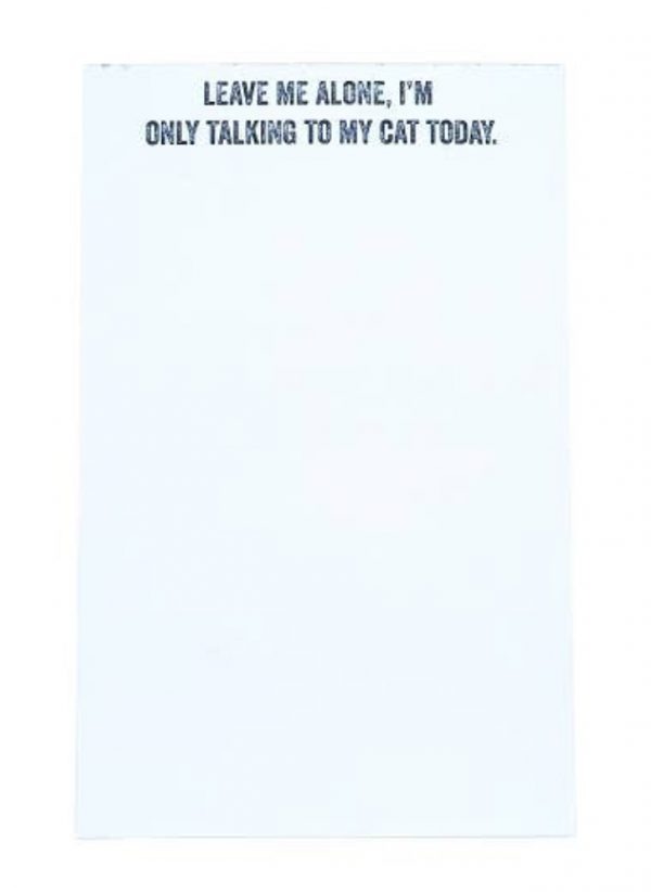 Only talking to my cat