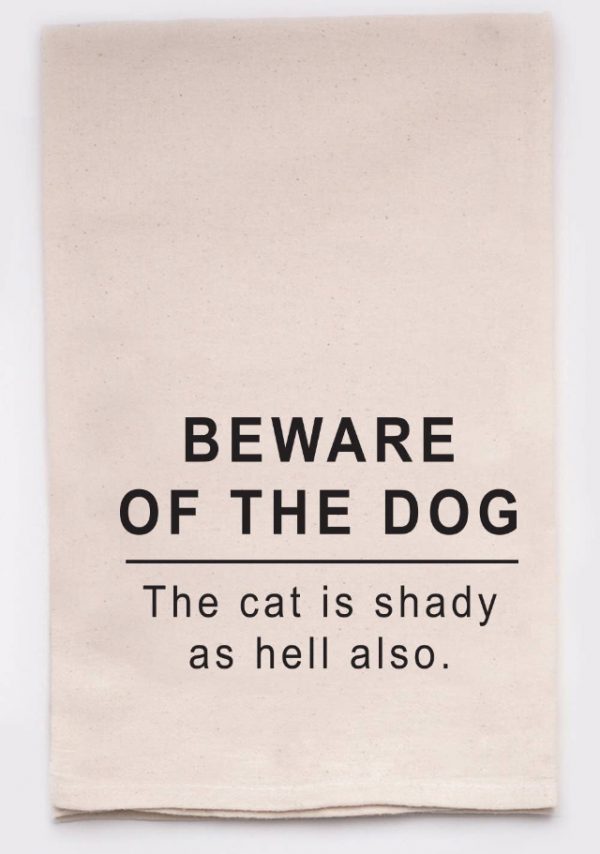 Kökshandduk Shady cat