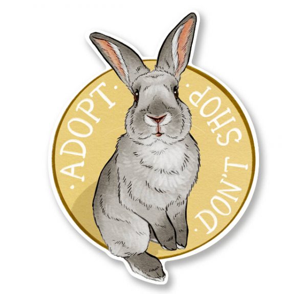 Adopt vinylsticker