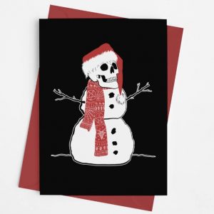 Snöskalle julkort