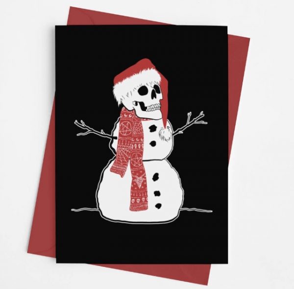 Snöskalle julkort